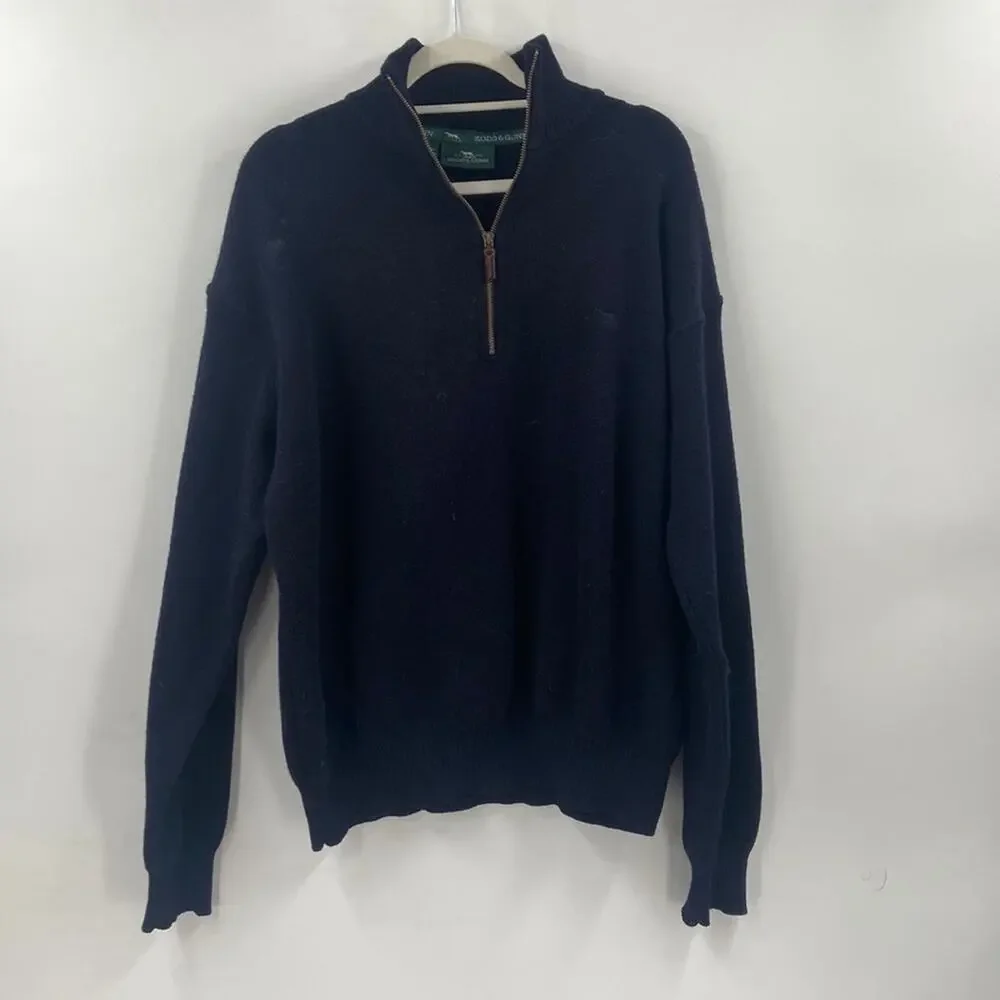 Rodd and Gunn navy quarter zip sweater